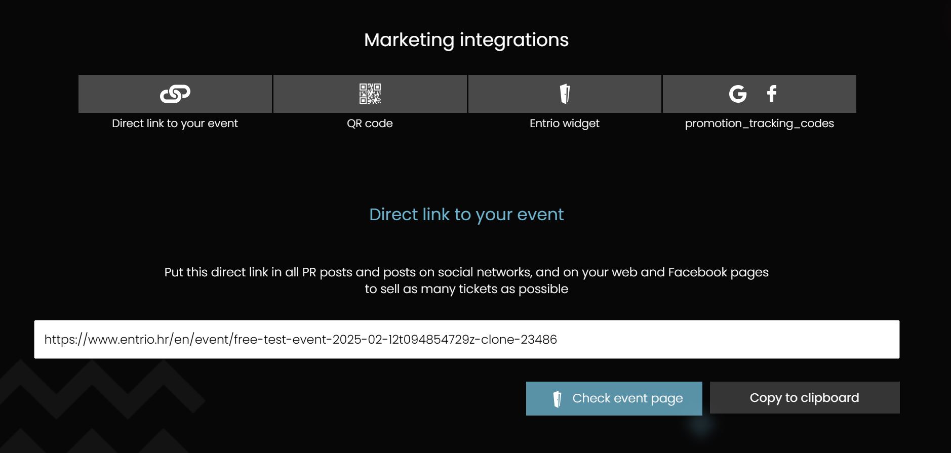 Entrio offers marketing integrations